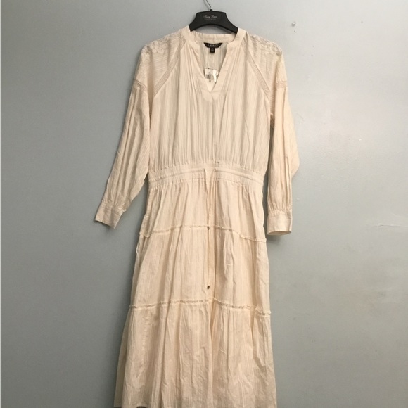 Ralph Lauren Dresses & Skirts - Ralph Lauren Cream Tiered Sundress with Bishop Sleeves